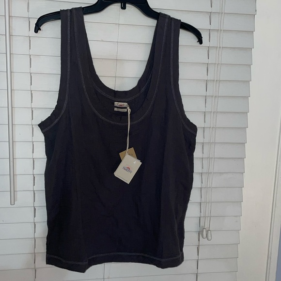Faherty Dream Scoop Neck Tank Top made from 100% organic cotton, size M, NWT - Picture 1 of 8
